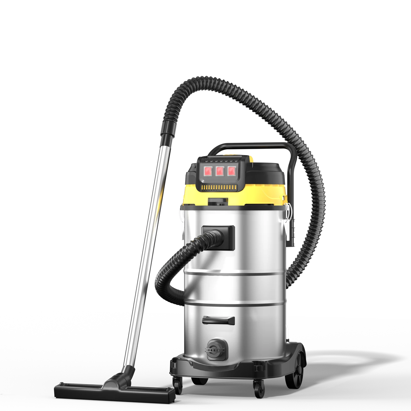 JIESEN JS2404 vacuum cleaner, showing the motor head, collection tank and mobile frame